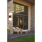Z-Lite Laurent Outdoor Wall, 2-Light, 8 In.W x 9 In.L x 21 In.H, Black/Opal 597M2-BK - alternate 5